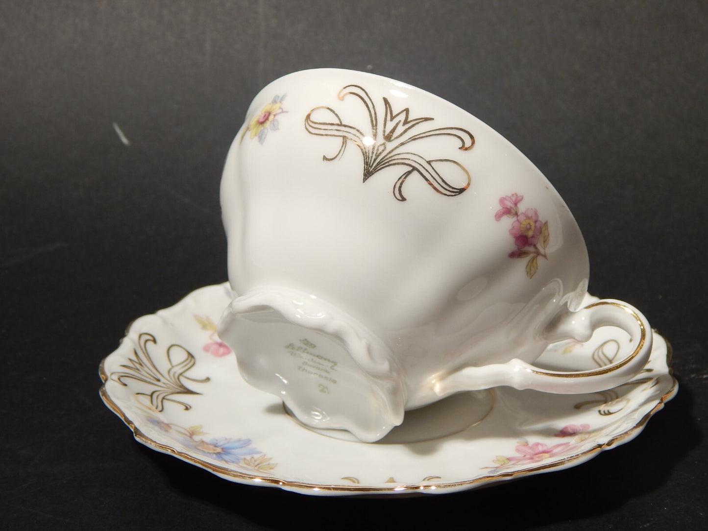 ANTICA TAZZA TE' PORCELLANA BIANCA BAVARIA SELTMANN WEIDEN THERESIA