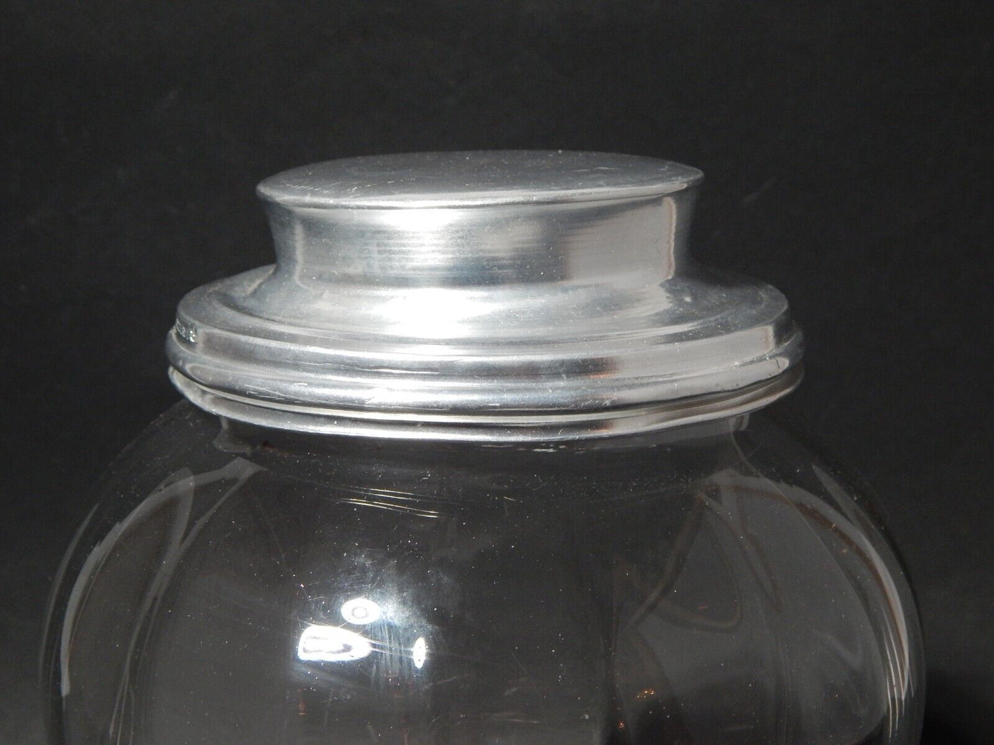 ANTICO VASO E COPERCHIO ALBARELLO VETRO SOFFIATO ALTARE PASTICCERIA DROGHERIA #