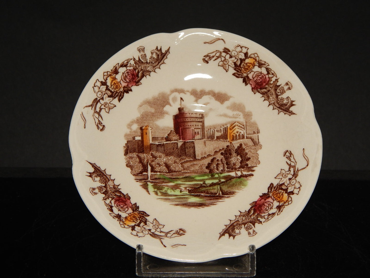 RETRO' TAZZINA CAFFE' PORCELLANA JOHNSON BROS ROYAL HOMES OF BRITAIN HADDON HALL