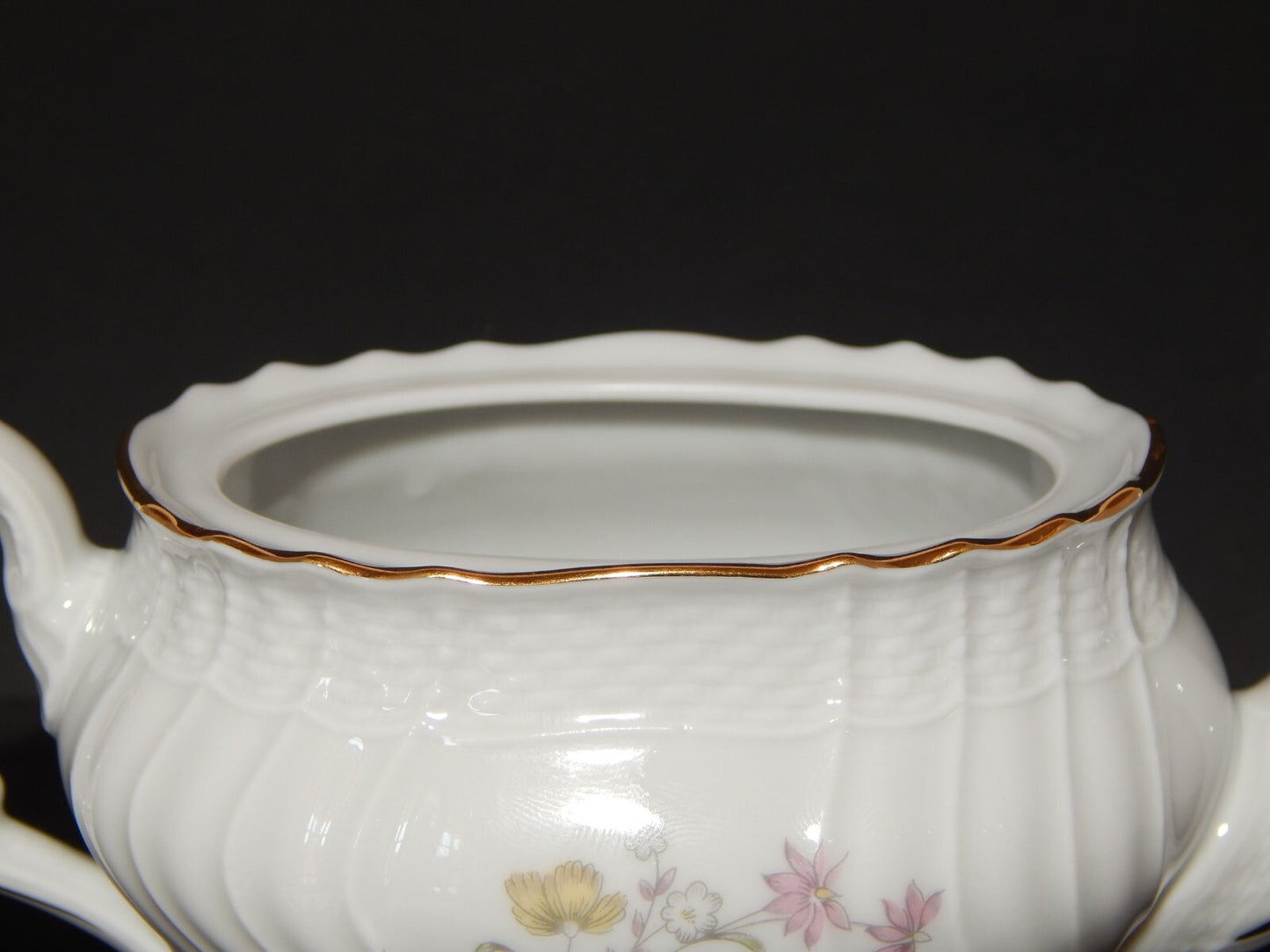 PREZIOSA RICHARD GINORI PICCOLA TEIERA PORCELLANA MODELLO VECCHIO GINORI FIORI