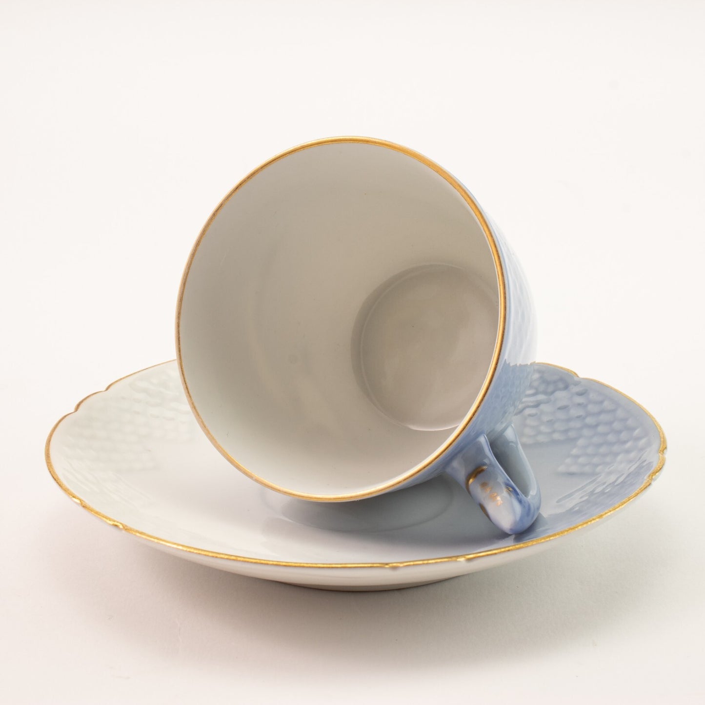 ANTICA TAZZA CAFFE' PORCELLANA E ORO ZECCHINO GABBIANI BING&GRONDAHL SN