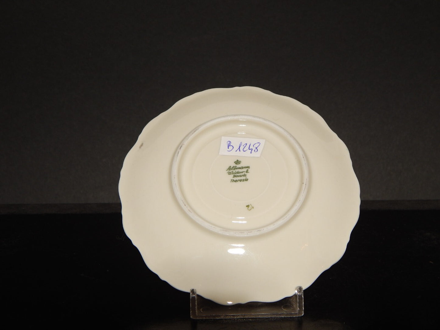 ANTICA TAZZINA CAFFE' PORCELLANA BAVARIA SELTMANN THERESIA DECORO ORO