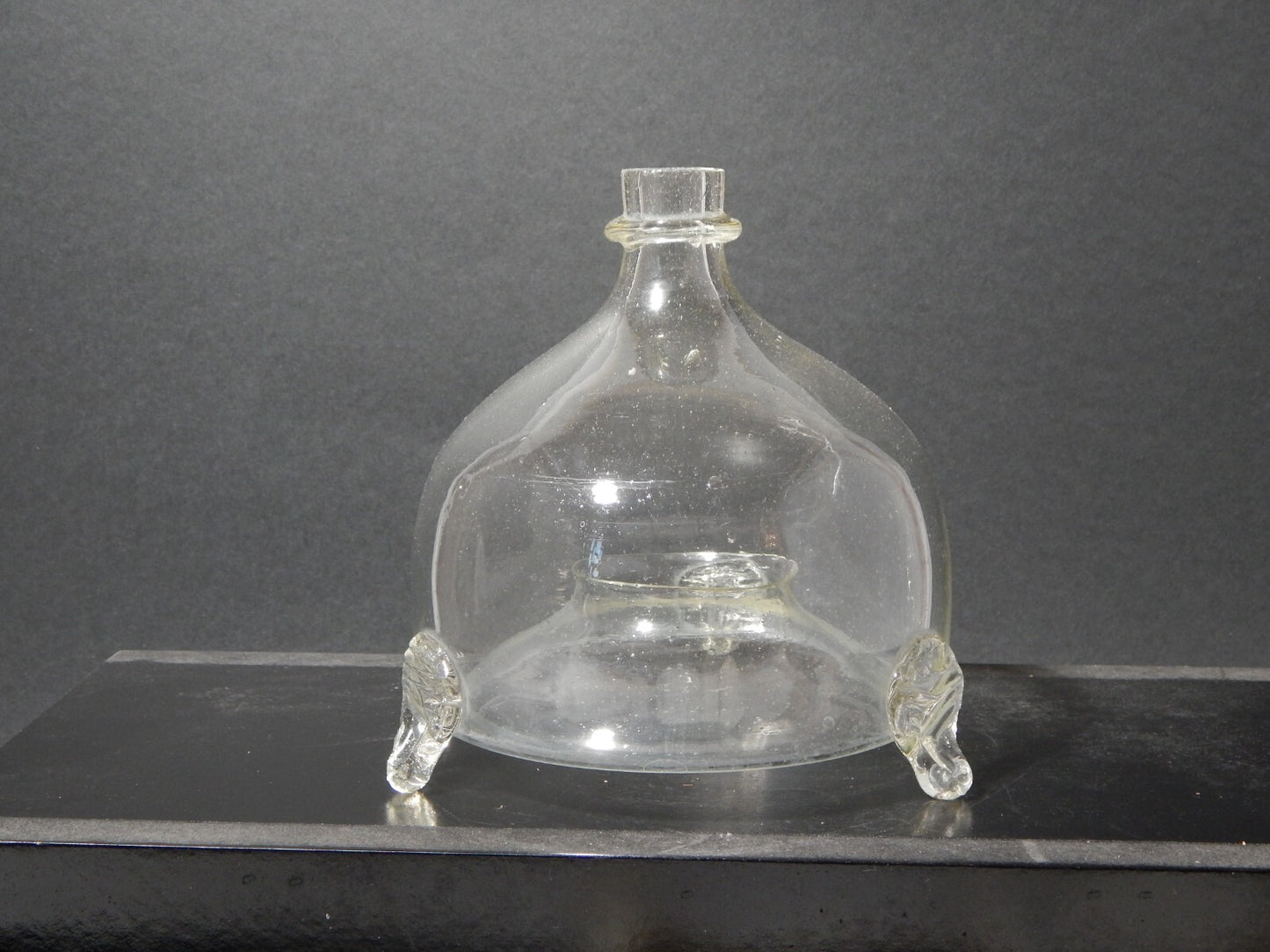 ANTICA MOSCAIOLA TRAPPOLA PER MOSCHE VETRO SOFFIATO ALTARE SAVONA XIX SECOLO