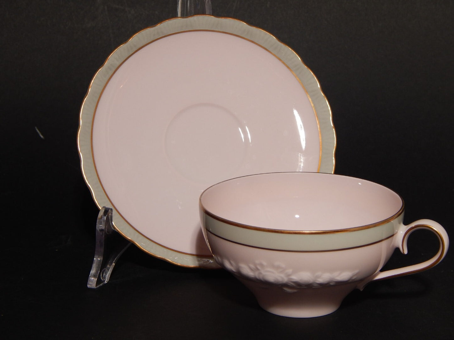 PREZIOSO SERVIZIO DA TÈ PORCELLANA HUTSCHENREUTHER PORCELAINE ROSE ROSA ANTICO