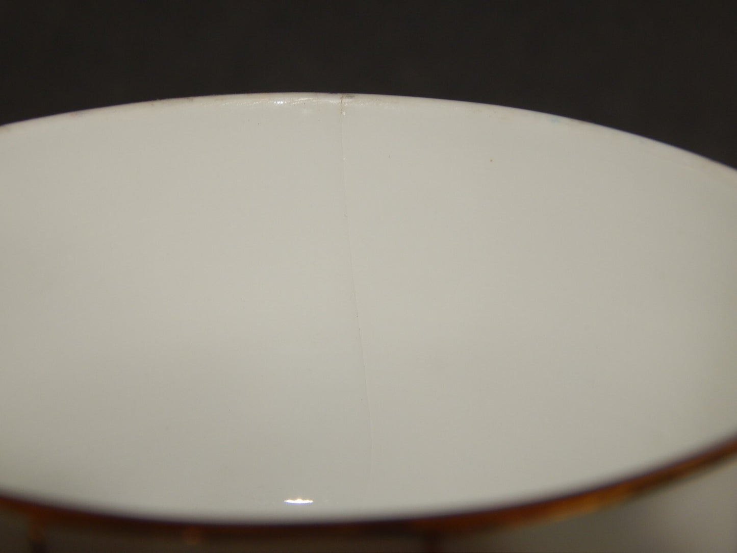 ANTICA RARA TAZZA TÈ PORCELLANA ART DECO BAVARIA DECORO FIORDALISI E ORO # 1256
