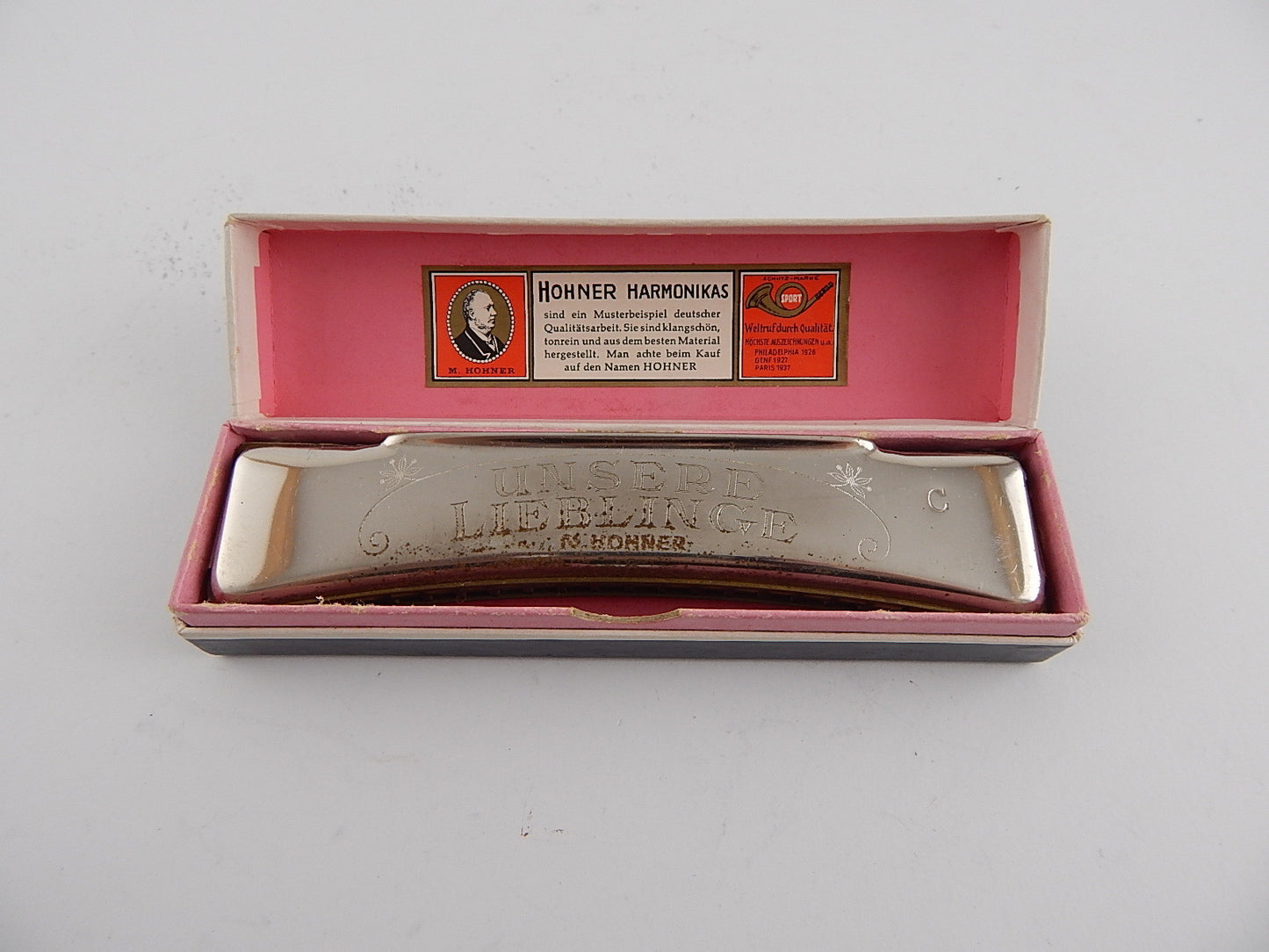 VINTAGE ARMONICA A BOCCA UNSERE LIEBLINGE M. HOHNER HARMONIKAS