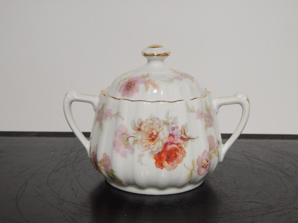 ANTICO SERVIZIO CAFFÈ PORCELLANA BIANCA DECORO FLOREALE BAVARIA SELTMANN WEIDEN