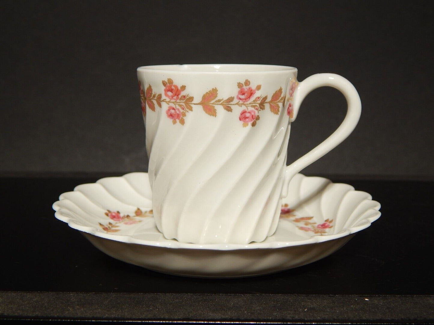 VINTAGE PREZIOSA TAZZINA PORCELLANA HAVILAND LIMOGES ROSE difetto