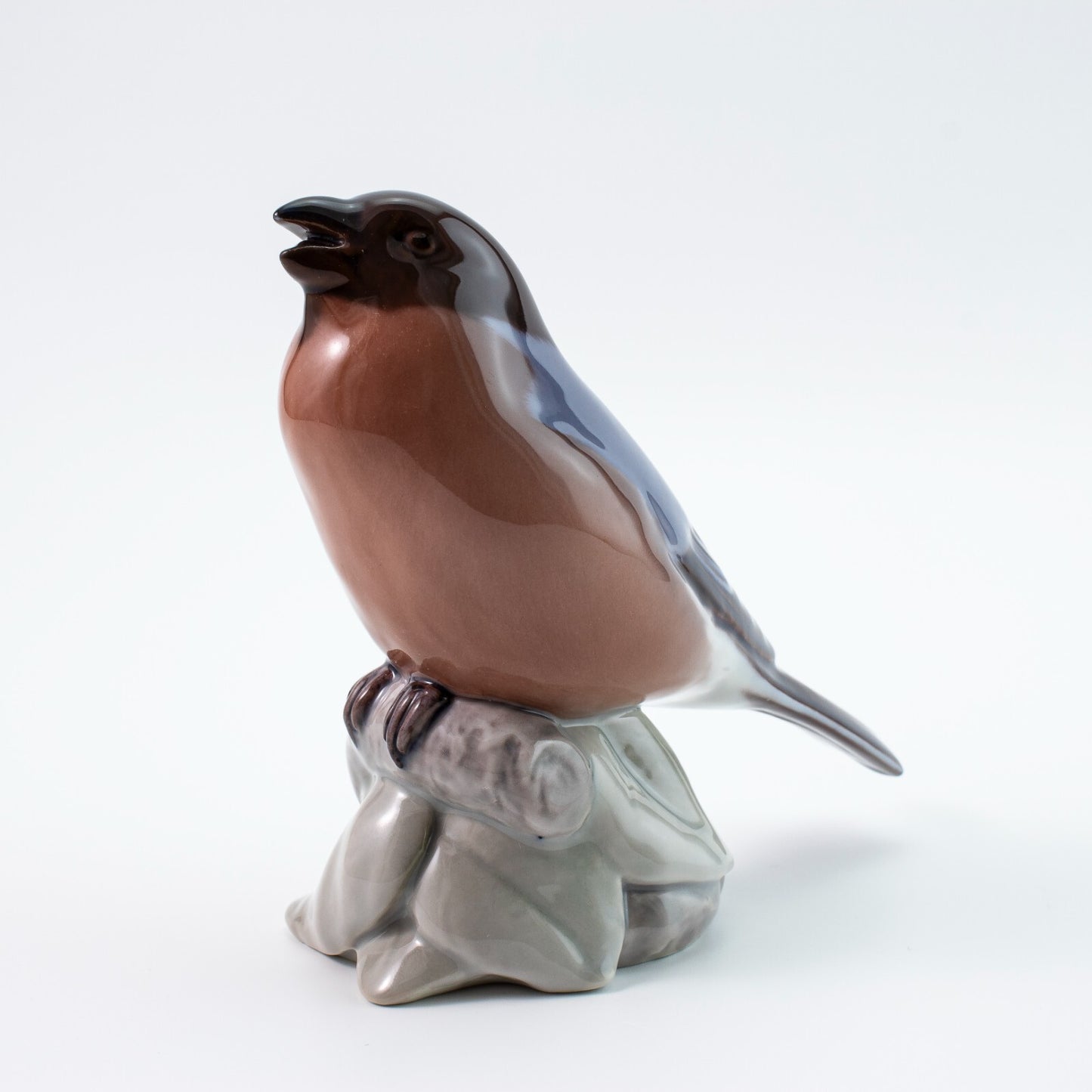 STATUINA PORCELLANA ROYAL COPENHAGEN BING&GRONDAHL "Ciuffolotto" CM 12x22x7