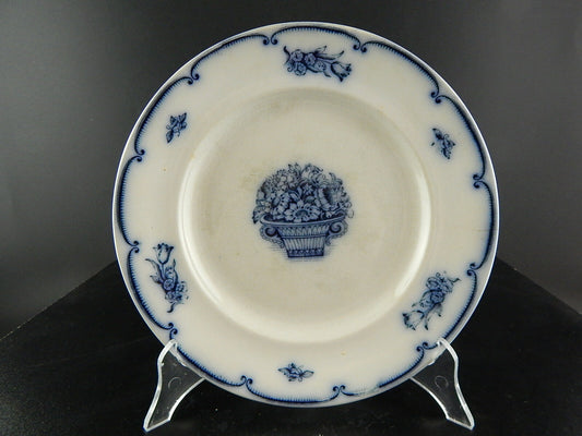 ANTICO AUTENTICO RARO PIATTO PIANO PORCELLANA SECONDA META' 1800 GUSTAVSBERG