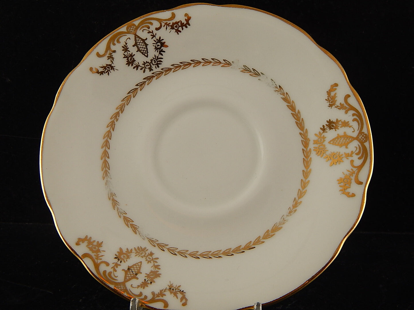 ANTICO SERVIZIO CAFFÈ PORCELLANA BIANCA ORO PORCELAINE COMPAGNIE LUXE NATIONALE