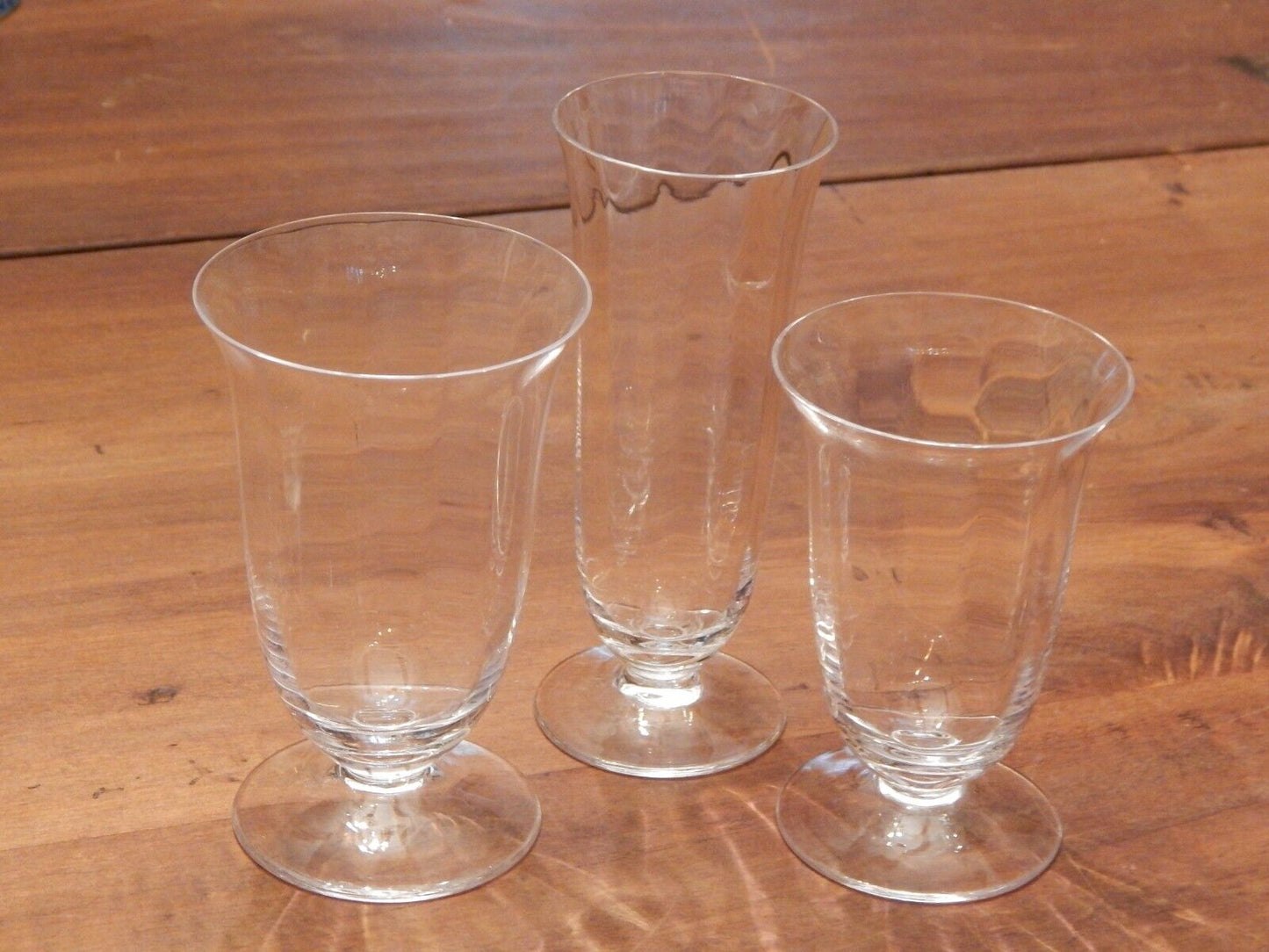 VINTAGE ELEGANTE SERVIZIO 18 BICCHIERI CALICI CRISTALLO MADE IN ITALY ANNI '60