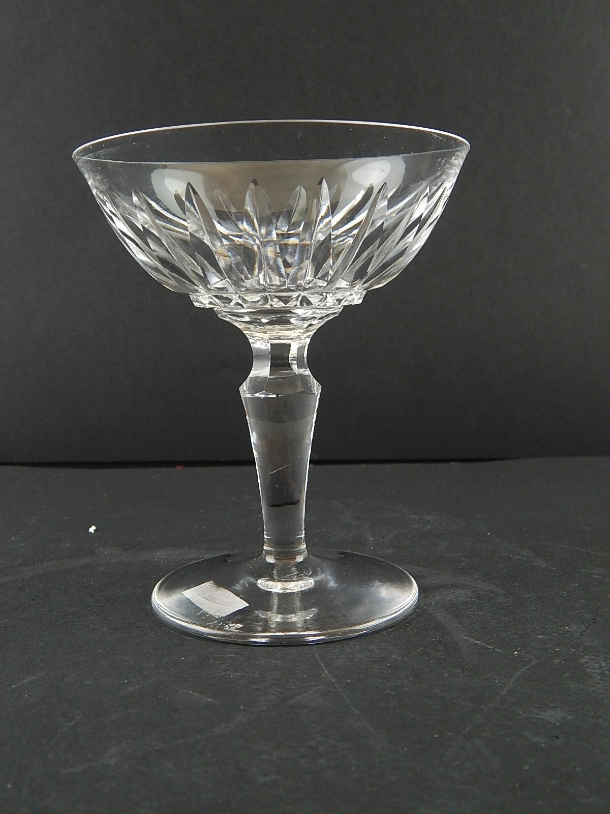 ANTICO BICCHIERE CALICE COPPA CHAMPAGNE CRISTALLO MOLATO SAINT LOUIS