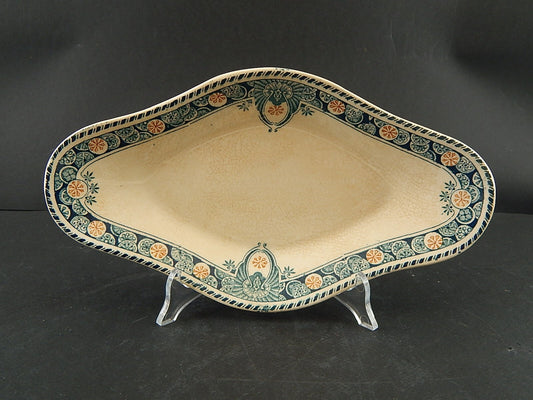 ANTICA RAVIERA VASSOIO LIBERTY CERAMICA LONGWY MODELLO LONDRES