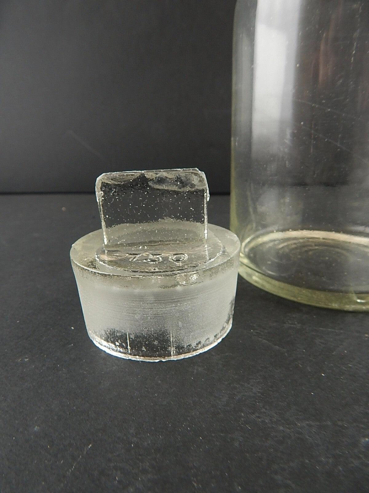 ANTICO VASO ALBARELLO VETRO SOFFIATO ALTARE FARMACIA DROGHERIA A148