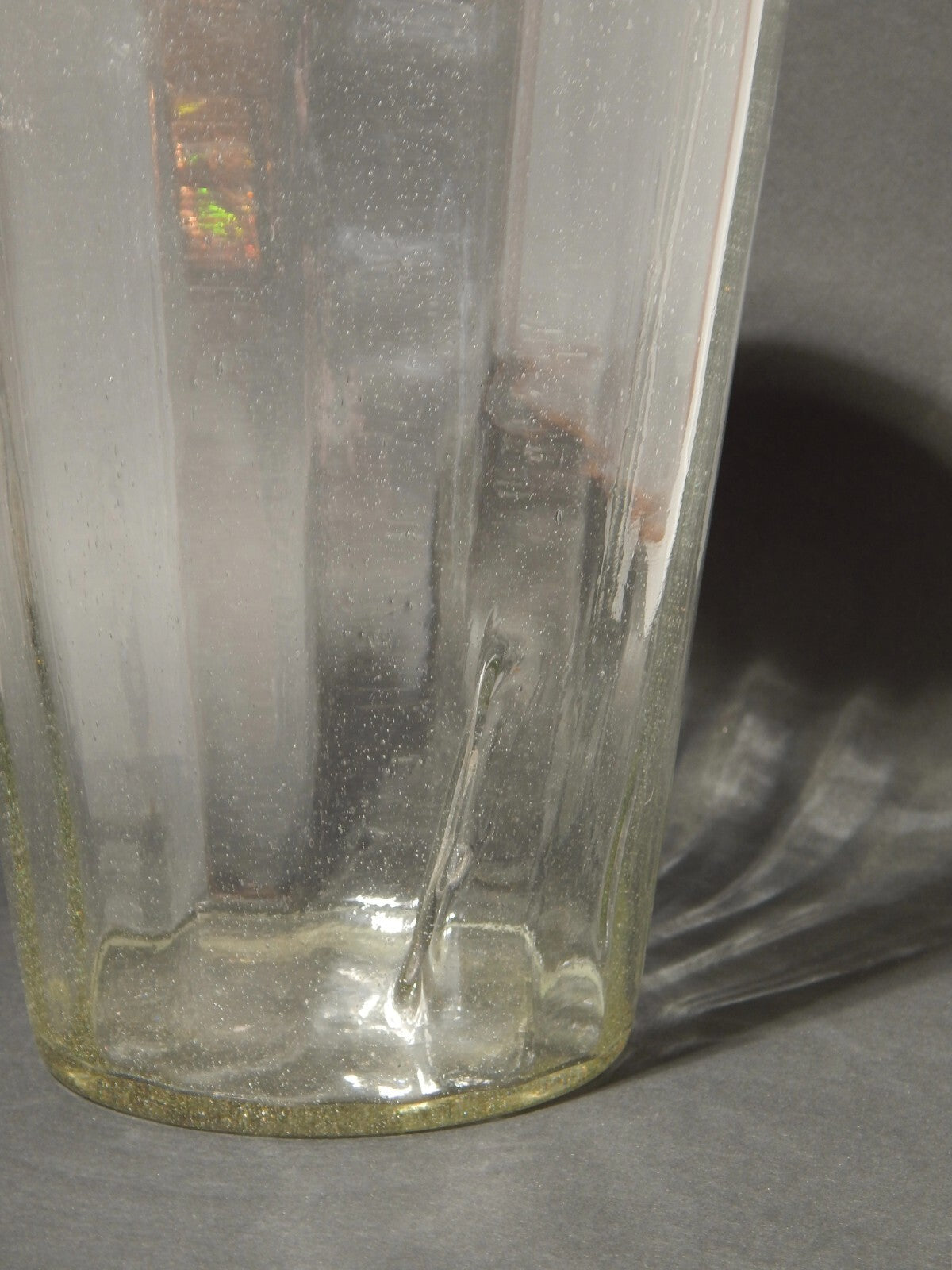 ANTICO VASO E COPERCHIO ALBARELLO VETRO SOFFIATO ALTARE PASTICCERIA O DROGHERIA