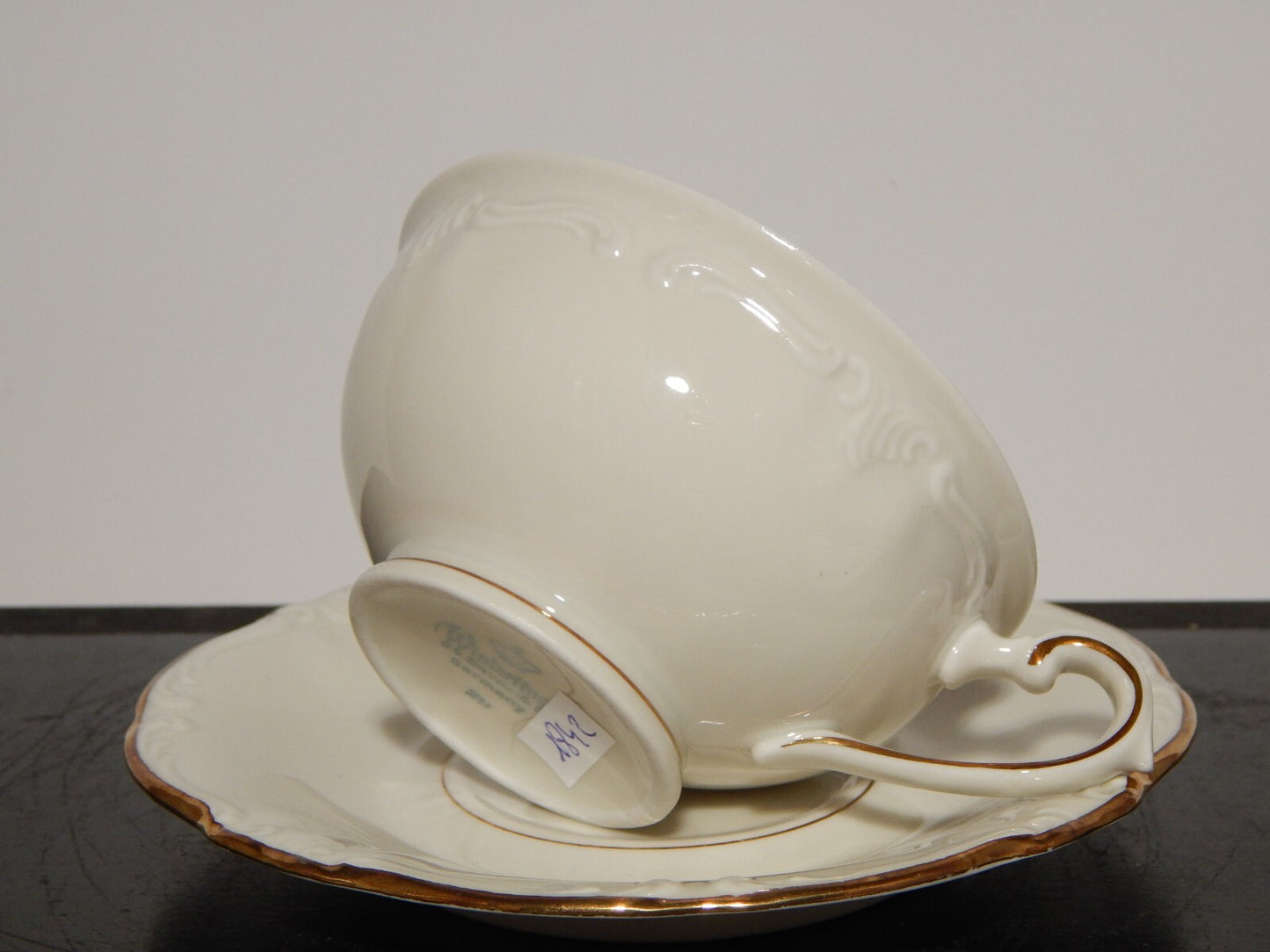 ANTICA TAZZA DA TE' PORCELLANA WINTERLING BAVARIA MODELLATA A ROCAILLE