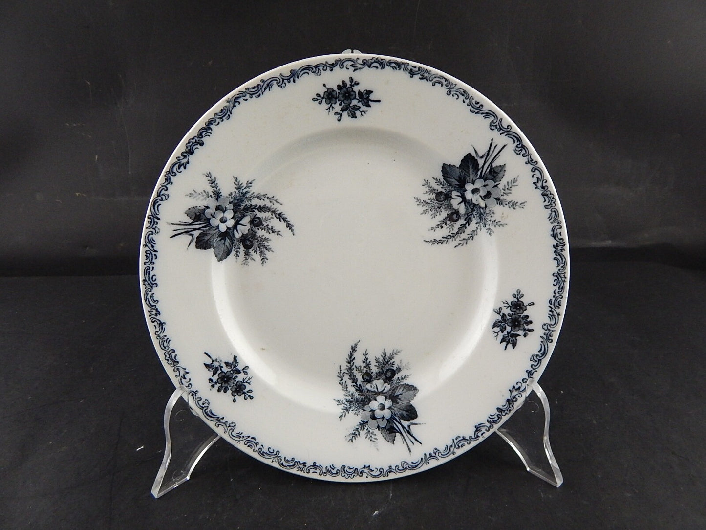 ANTICO ART NOUVEAU PIATTO PORCELLANA VILLEROY&BOCH FINE 1800 DECORO BOUQUET