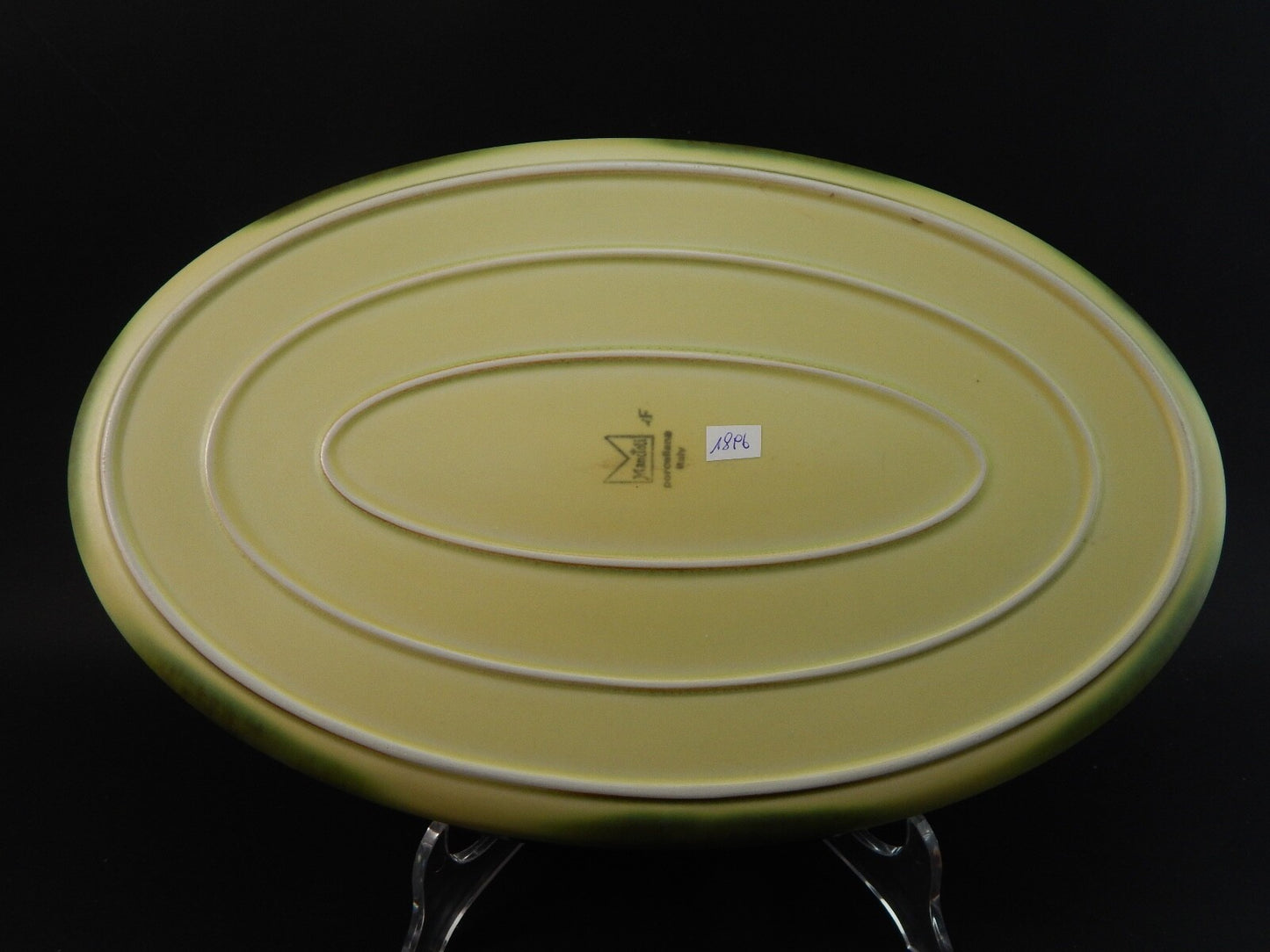 VINTAGE PORCELLANA MANCIOLI COLLEZIONE TUSCIA GRANDE TEGLIA PIROFILA