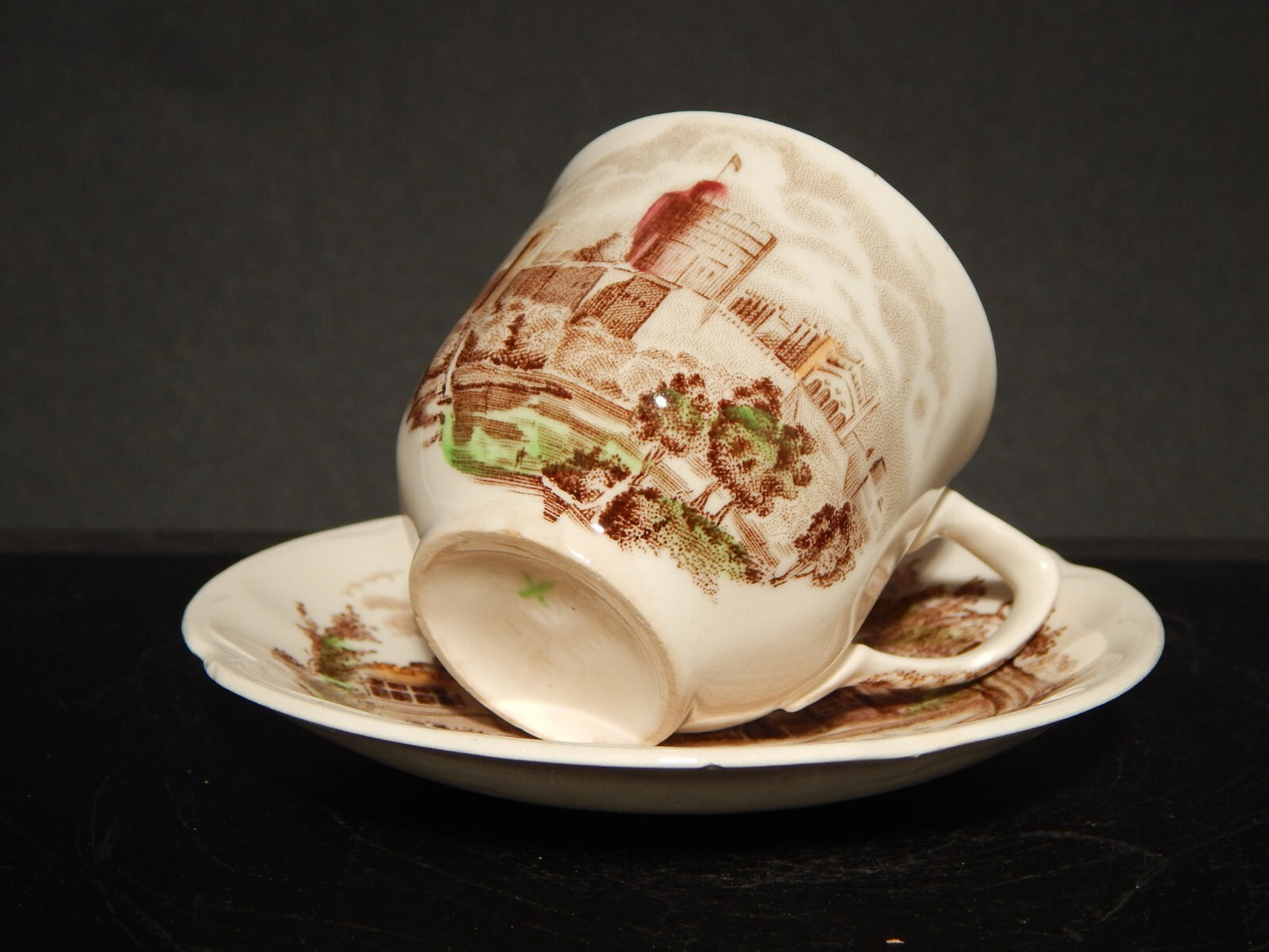 ANTICA TAZZINA CAFFE' PORCELLANA JOHNSON BROS ROYAL HOMES OF BRITAIN HADDON HALL