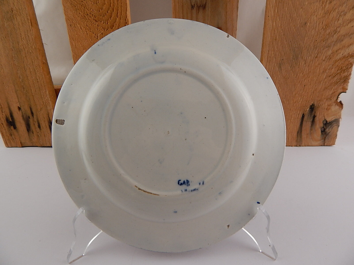 CERAMICA GABUTTI CHIUSA PESIO RARITÀ PIATTO MUSEO BLU FLOW FINE 800 COLLEZIONE