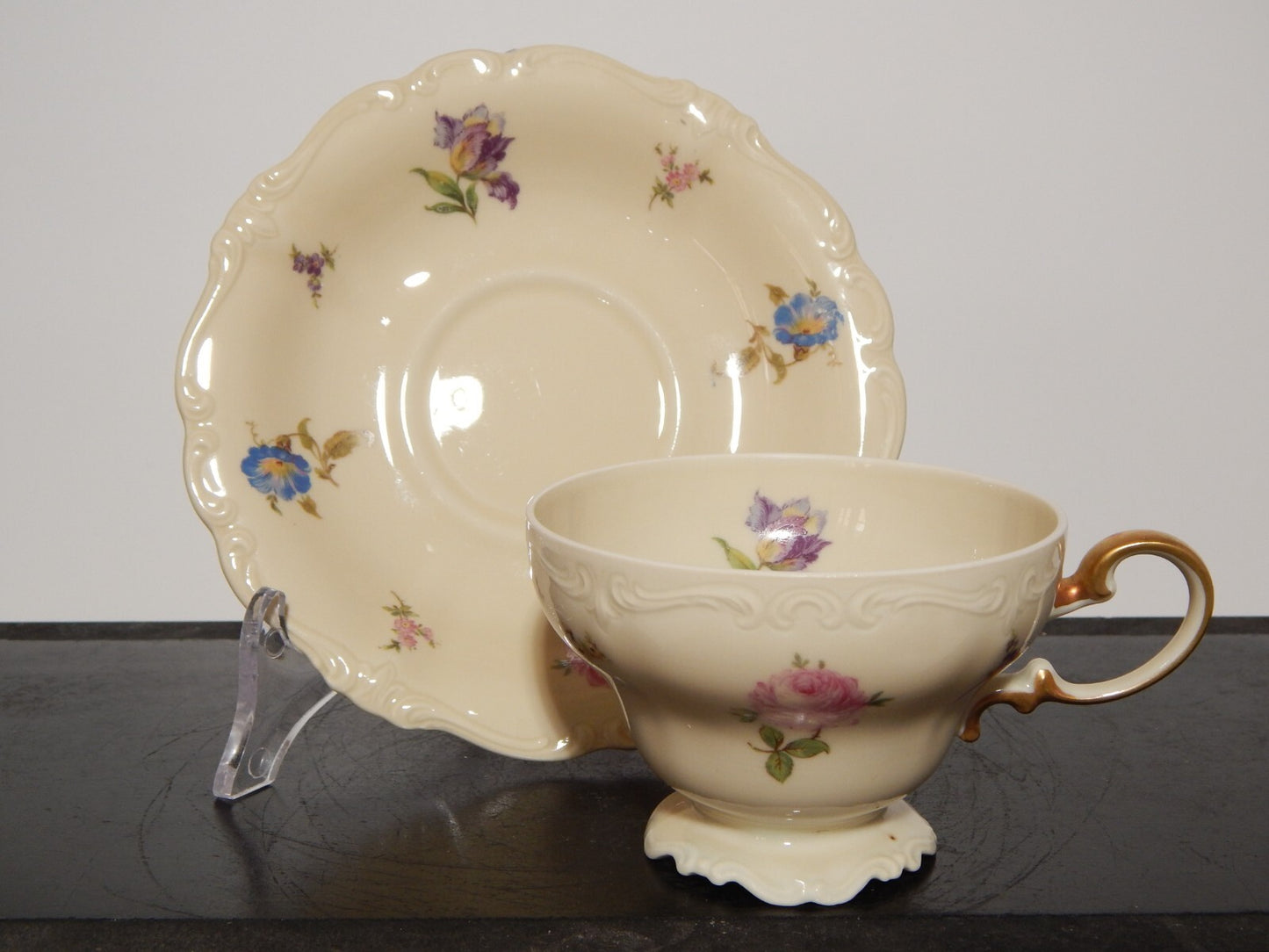 PREZIOSA ROCAILLE ANTICA TAZZA DA TE' PORCELLANA ROSENTHAL POMPADOUR #