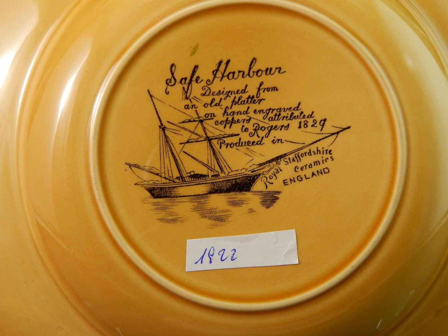 VINTAGE SERVIZIO 12 PIATTI ROYAL STAFFORDSHIRE CERAMICS ENGLAND SAFE HARBOUR