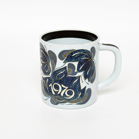 ROYAL COPENHAGEN TAZZA ANNUALE 1979 GRANDE, PORTAPENNE PORTAUTENSILI CERAMICA