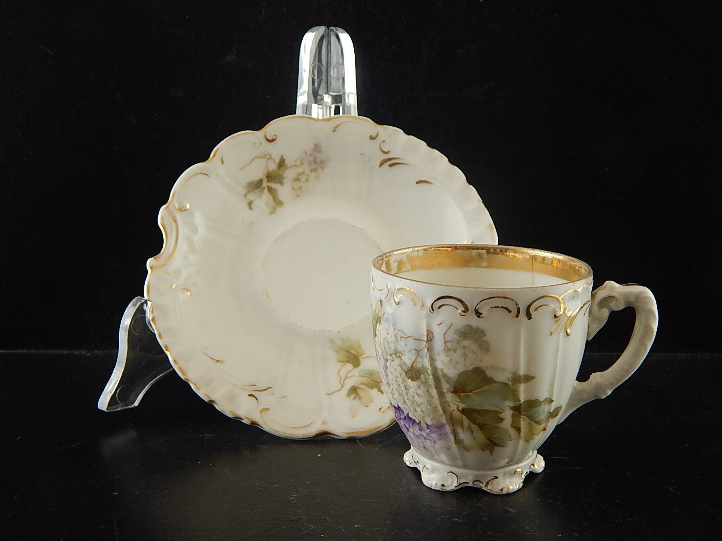 ANTICA PREZIOSA TAZZINA PORCELLANA BOEMA ART NOUVEAU PFEIFFER LOWENSTEIN A84