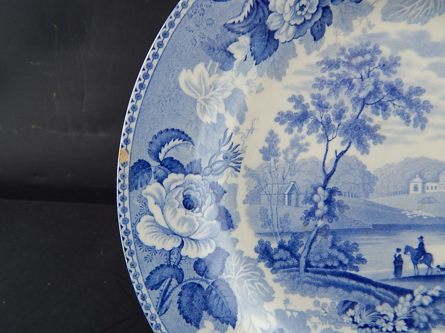 ANTICO COLLEZIONE PIATTO PORCELLANA WEDGWOOD META' 800 VITTORIANO DIFETTO ###