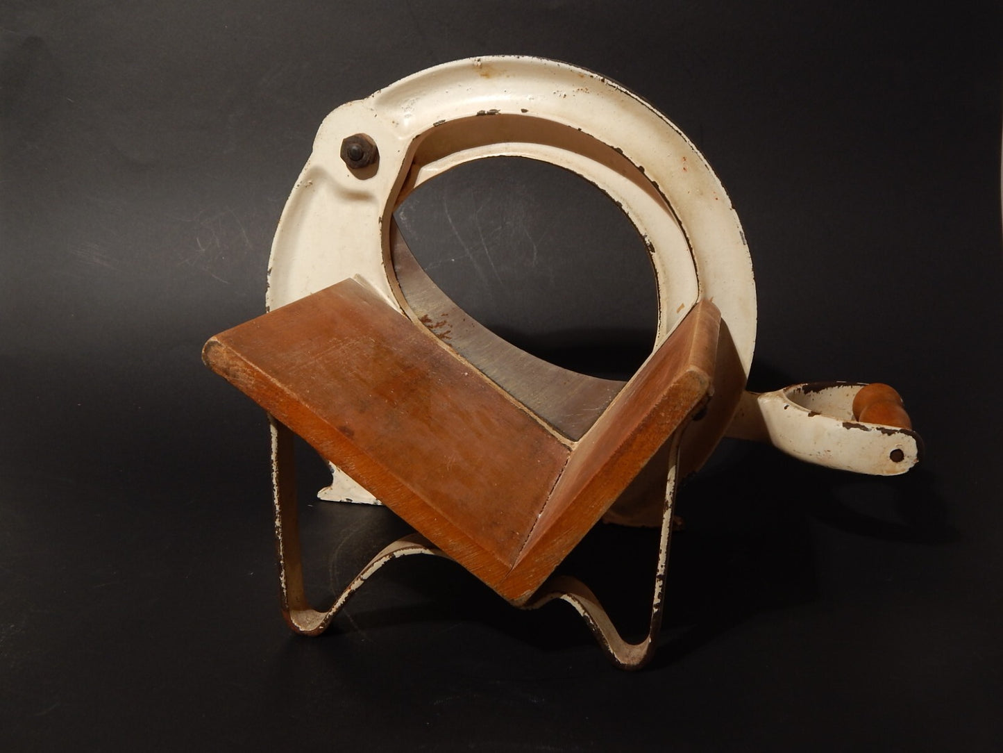 VINTAGE ICONICA AFFETTA TAGLIA PANE RAADVAD DESIGNER OVE LARSEN ANNI '70 (487)