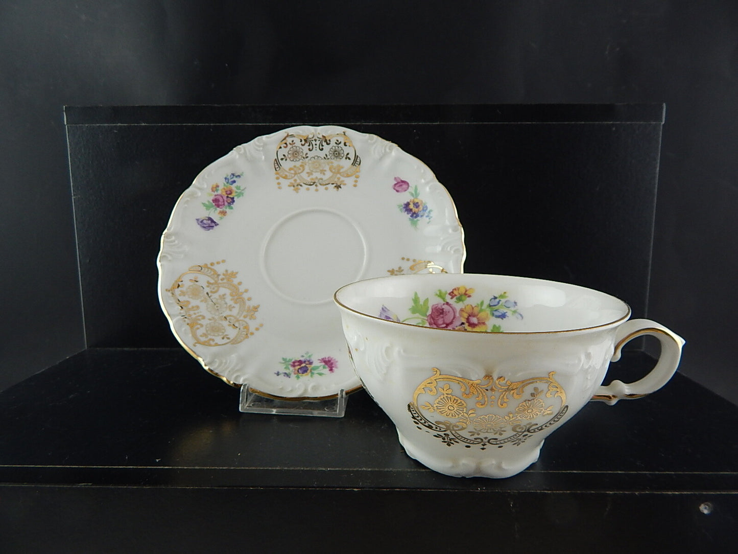 ANTICO RARO SET COLAZIONE TAZZA PIATTO PORCELLANA WINTERLING BAVARIA THERESIA