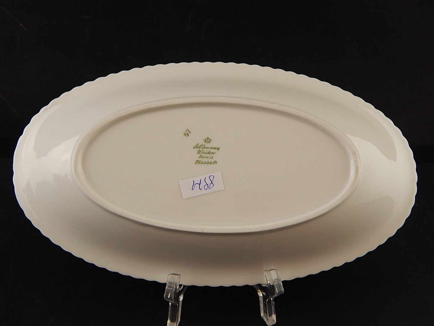 ANTICO RARO VASSOIO RAVIERA PORCELLANA SELTMANN WEIDEN BAVARIA ELISABETH