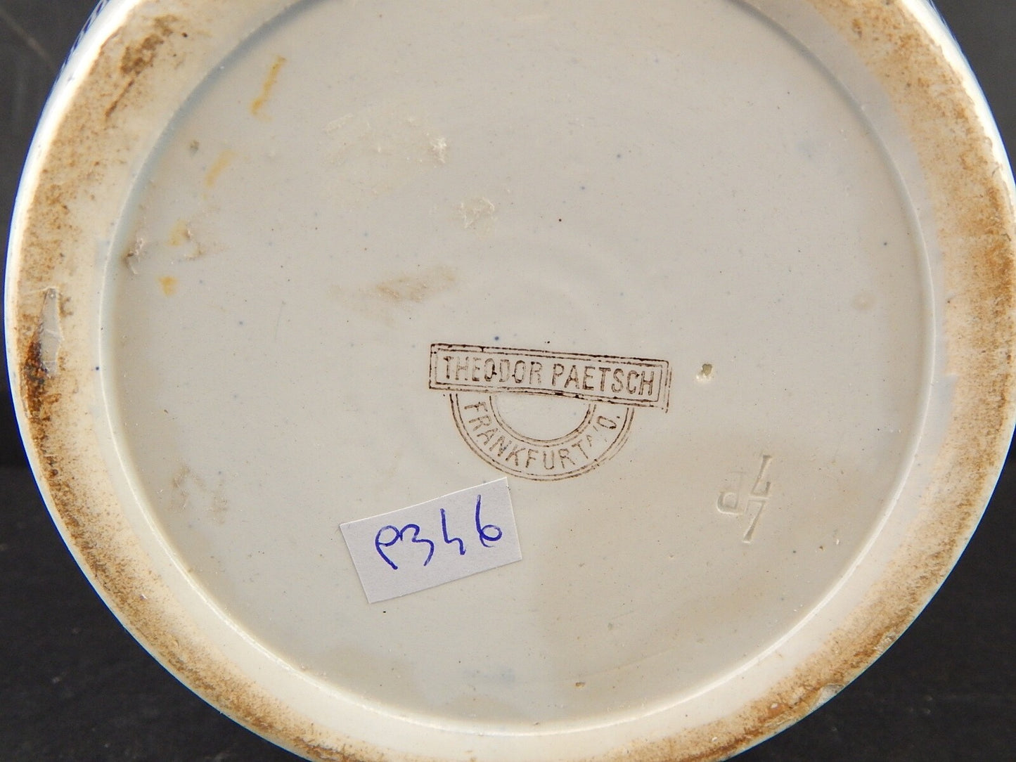 ANTICO ART DECO BARATTOLO SUKKER ZUCCHERO PORCELLANA THEODOR PAETSCH FRANCOFORTE