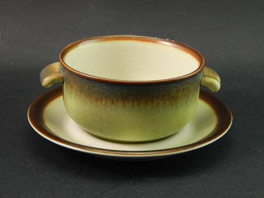 VINTAGE PORCELLANA MANCIOLI COLLEZIONE TUSCIA TAZZA DA BRODO #1897