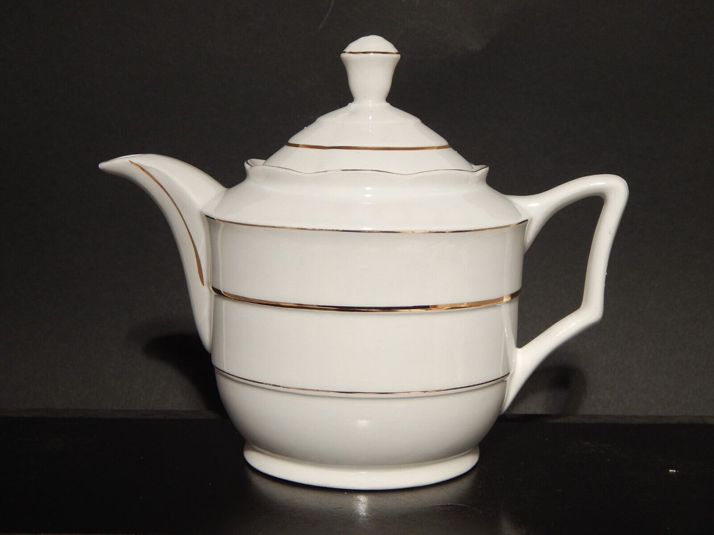 ANTICO ART DECO SET DA TE' TEIERA LATTIERA ZUCCHERIERA CERAMICA REVELLI LAVENO