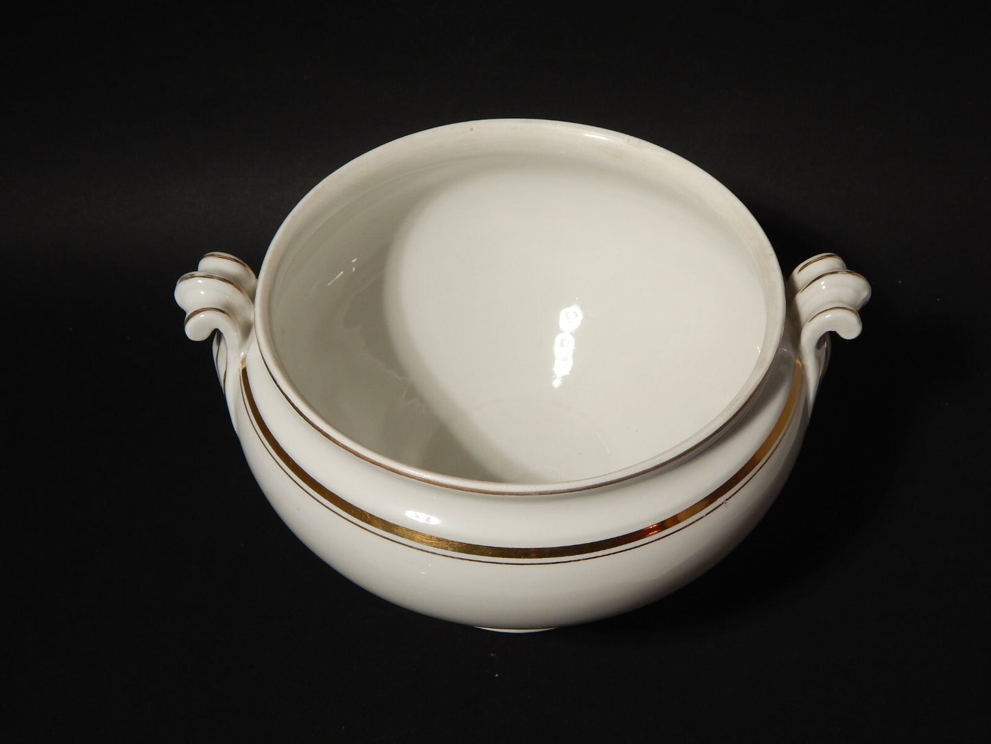 ANTICA PORCELLANA ZUPPIERA CENTROTAVOLA IMPERO CARL TIELSCH ALTWASSER FINE 800