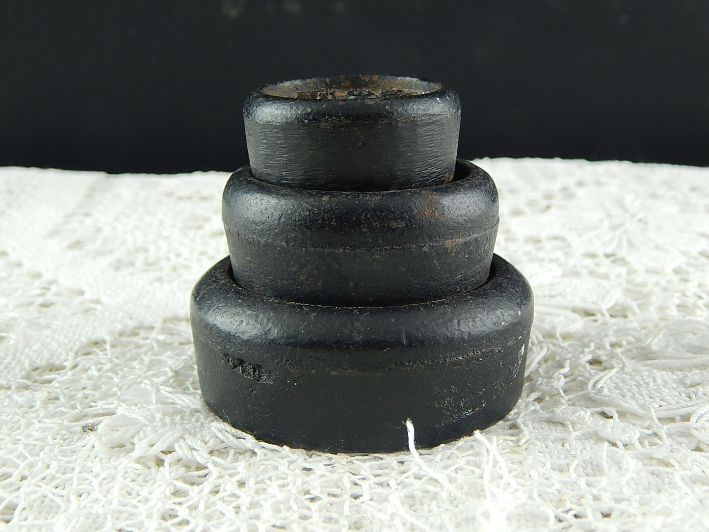 PESI E MISURE ANTICO SET PESI IN FERRO BASCULE BILANCIA 1 LIBBRA 8 ONCE 4 ONCE