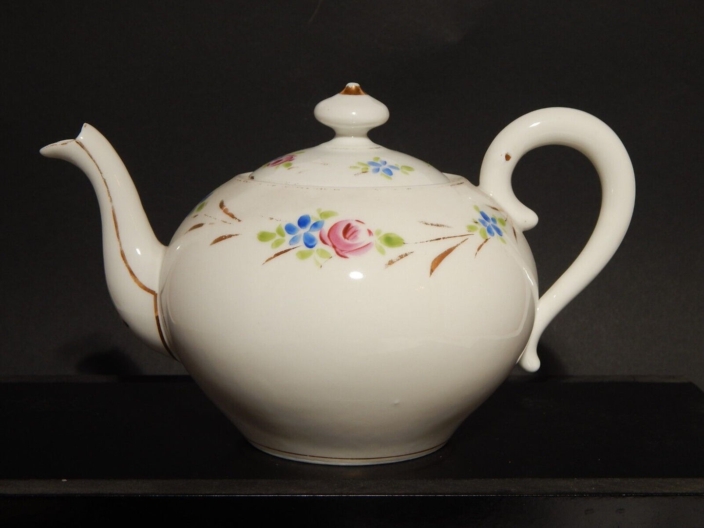 ANTICA GRANDE PREZIOSA TEIERA PORCELLANA VECCHIO PARIGI FINE 1800 SECONDO IMPERO