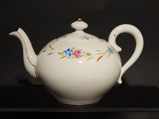 ANTICA GRANDE PREZIOSA TEIERA PORCELLANA VECCHIO PARIGI FINE 1800 SECONDO IMPERO