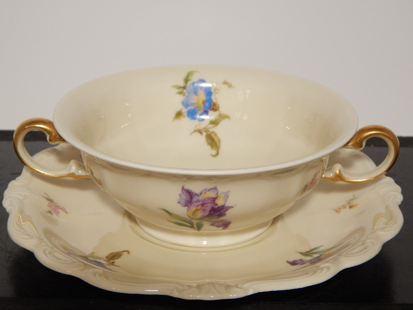 PREZIOSA ROCAILLE ANTICA TAZZA BRODO CONSOMME' PORCELLANA ROSENTHAL POMPADOUR