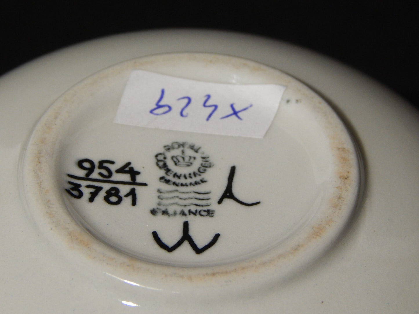 RARA ZUCCHERIERA VINTAGE PORCELLANA ROYAL COPENHAGEN DESIGN IVAN WEISS