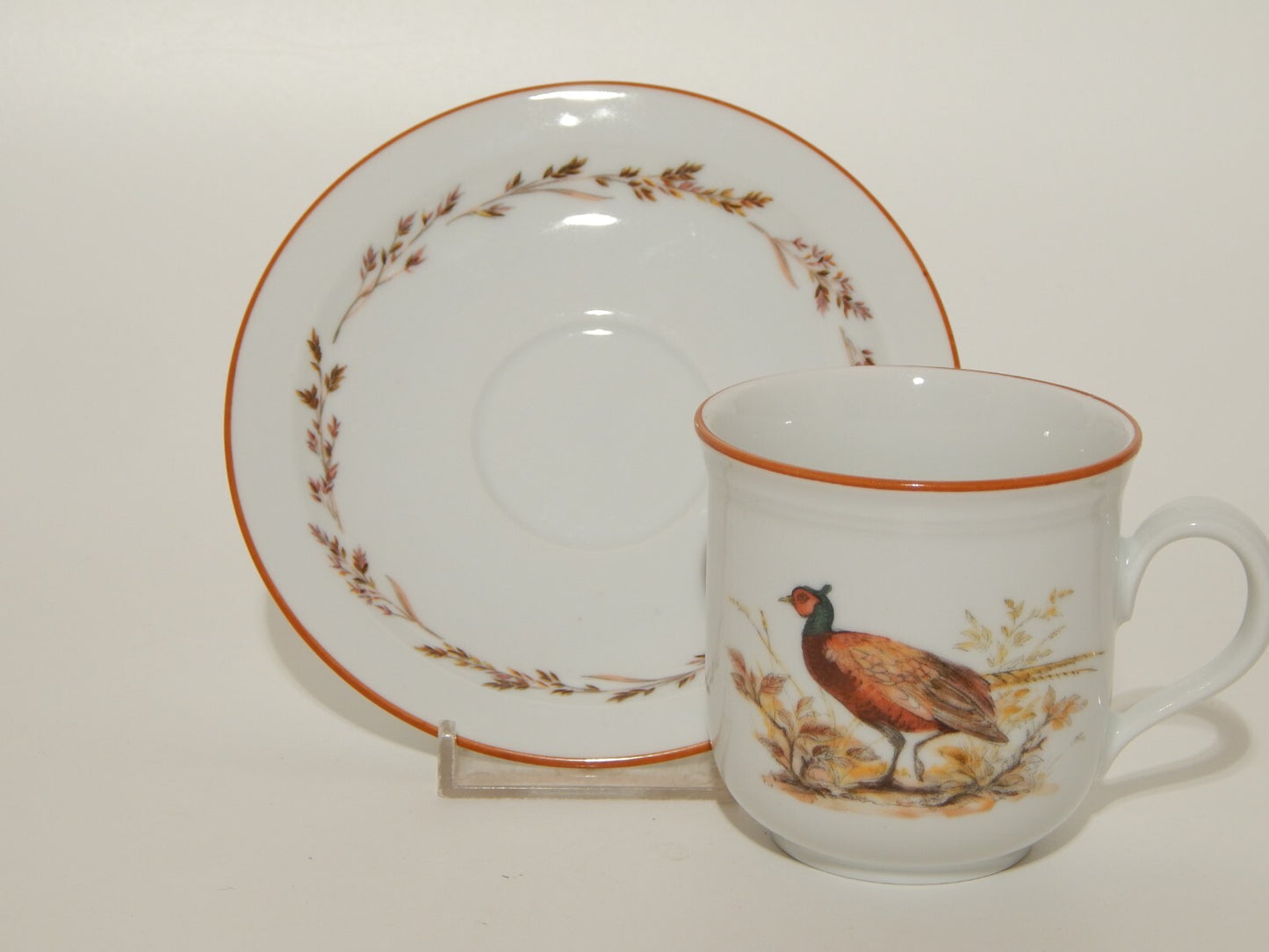 VINTAGE TAZZA TE' CAFFE' PORCELLANA SELTMANN WEIDEN IMERCO MADS STAGE FAGIANO