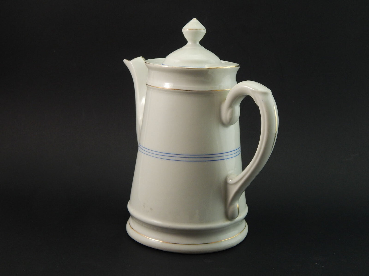 ANTICA GRANDE PREZIOSA TEIERA CAFFETTIERA VECCHIO PARIGI PORCELLANA FINE 1800