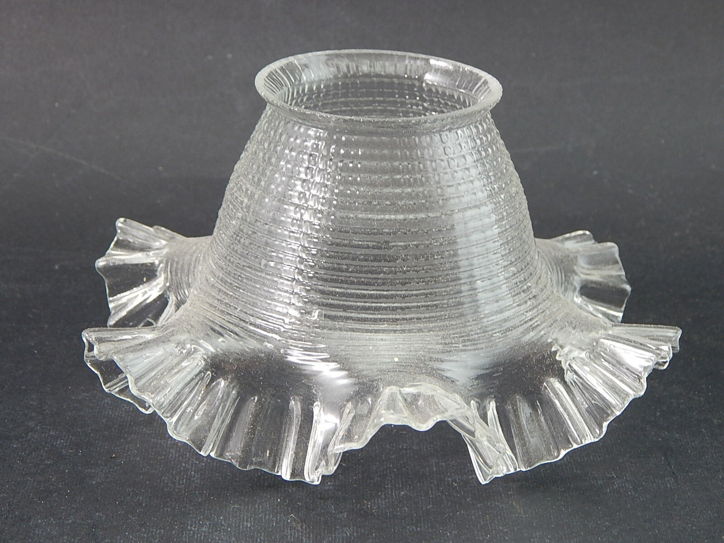 ANTICO EPOCA LIBERTY VETRO SOFFIATO TULIP PARALUME PER APPLIQUE O LAMPADA #2099