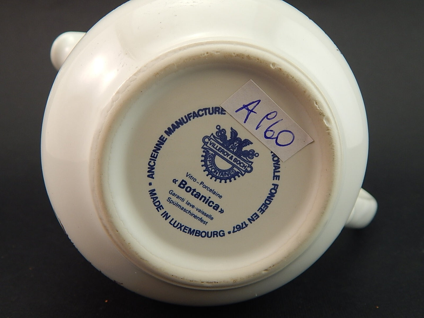 VILLEROY&BOCH BRICCO CARAFFA LATTIERA PORCELLANA COLLEZIONE BOTANICA VINTAGE