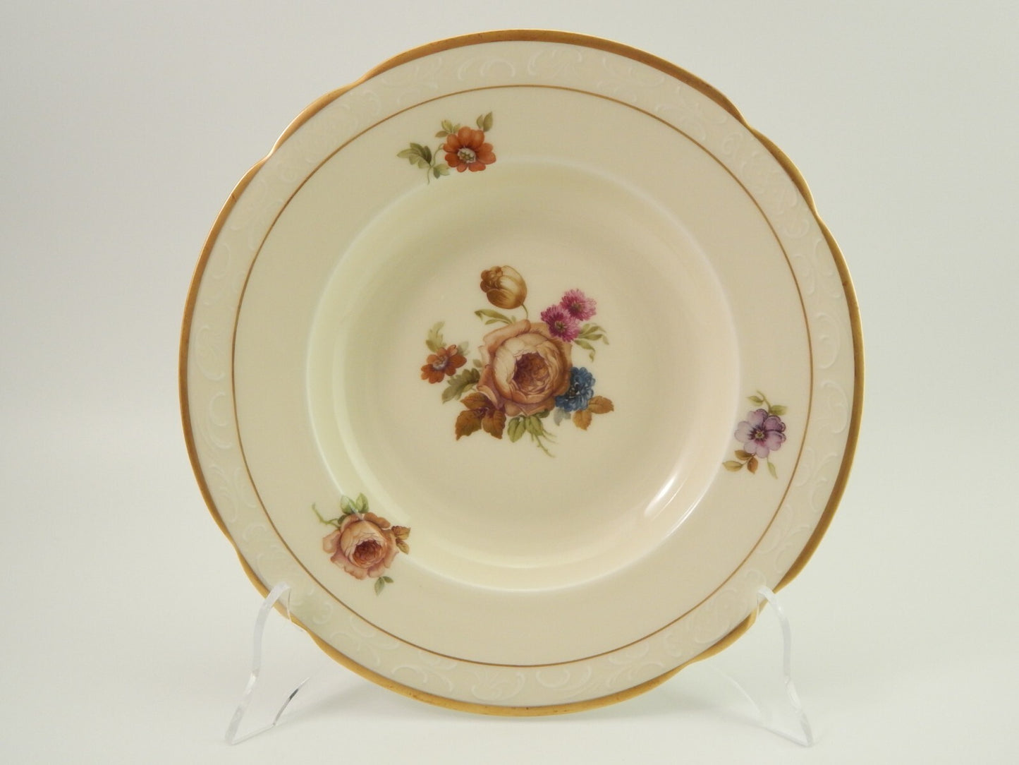 ANTICO KPM COPENHAGEN ROCAILLE SERVIZIO DA TAVOLA 18 PIATTI PORCELLANA DEL 1924