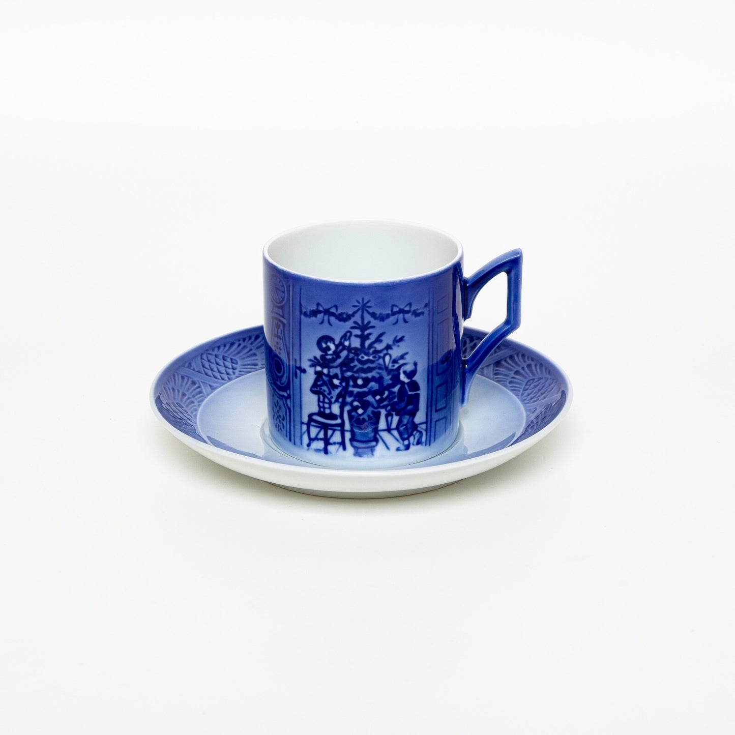 ROYAL COPENHAGEN PORCELLANA TAZZA DI NATALE 2000 CON SCATOLA ORIGINALE CM 7