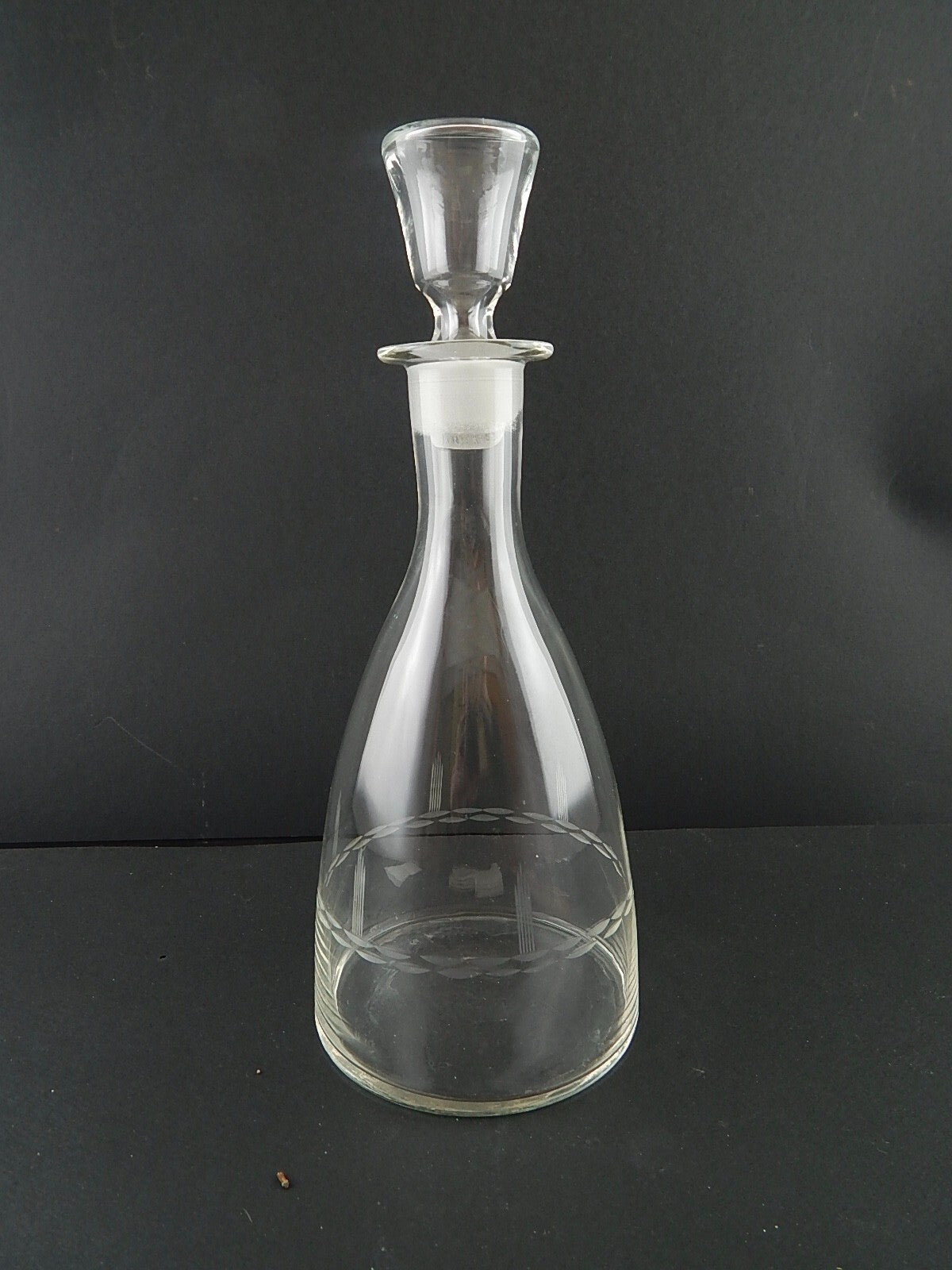 ANTICA PREZIOSA ART DECO BOTTIGLIA DECANTER CRISTALLO BOEMIA