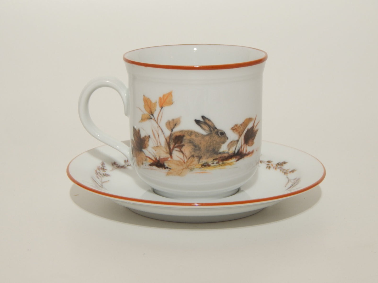 VINTAGE TAZZA DA TE' CAFFE' PORCELLANA SELTMANN WEIDEN MADS STAGE LEPRE CONIGLIO